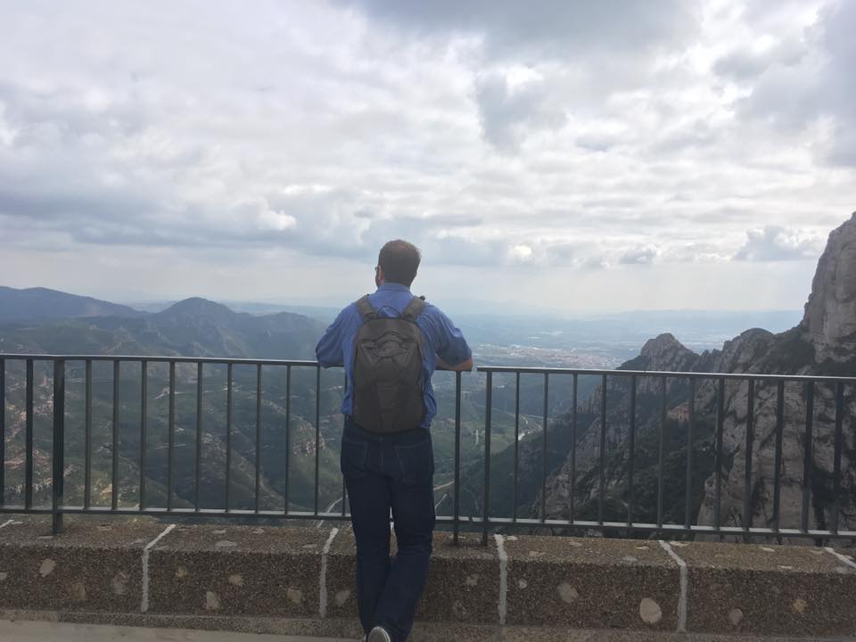 Looking out from Montserrat , Spain